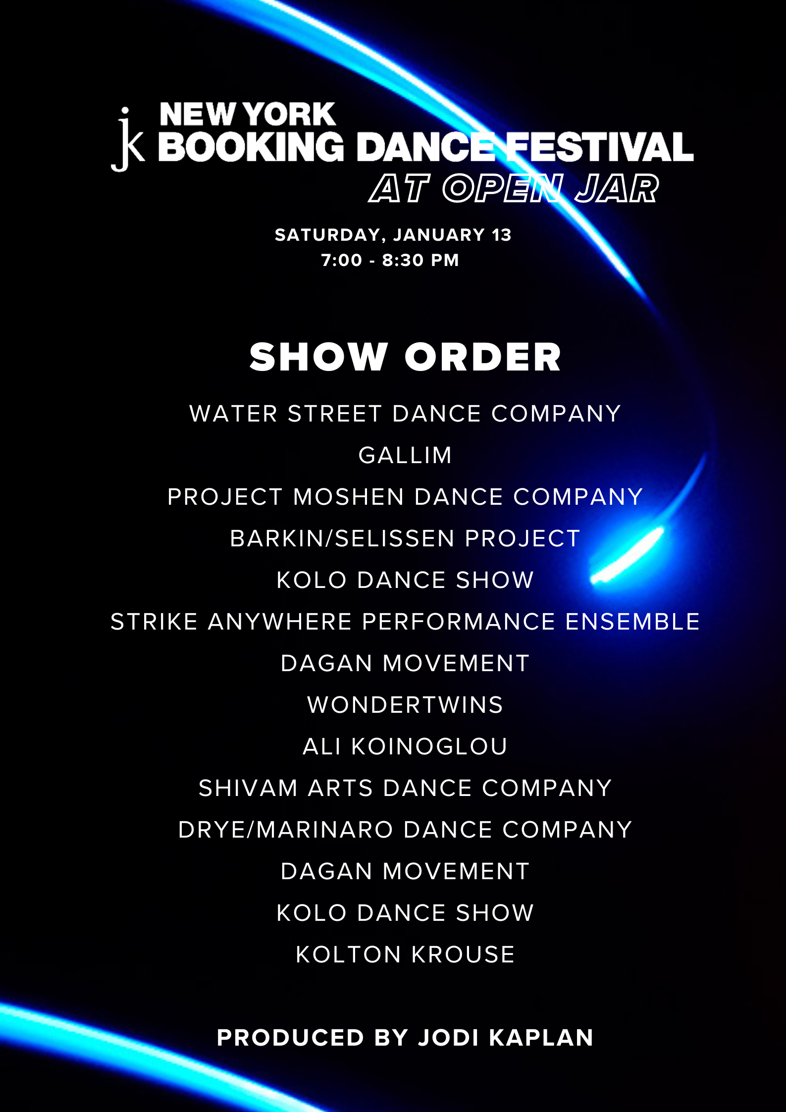 BDF show order 2025